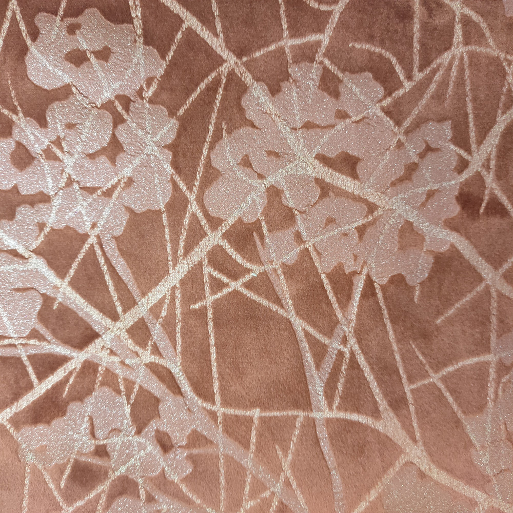 Conception florale Colgue personnalisée pressante tissu de rideau en velours hollandais ordinaire 