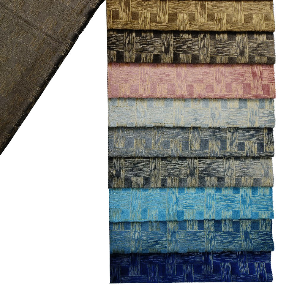 Modèle de ceinture polyester bronzé pressant le tissu en velours hollandais pour rideau