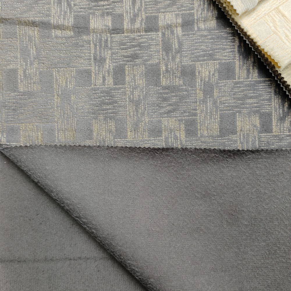 Modèle de ceinture polyester bronzé pressant le tissu en velours hollandais pour rideau
