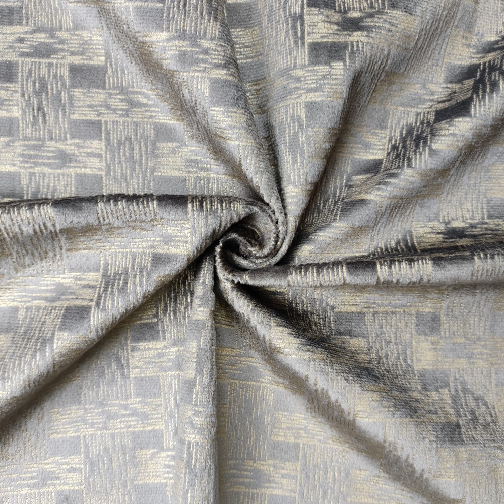 Modèle de ceinture polyester bronzé pressant le tissu en velours hollandais pour rideau