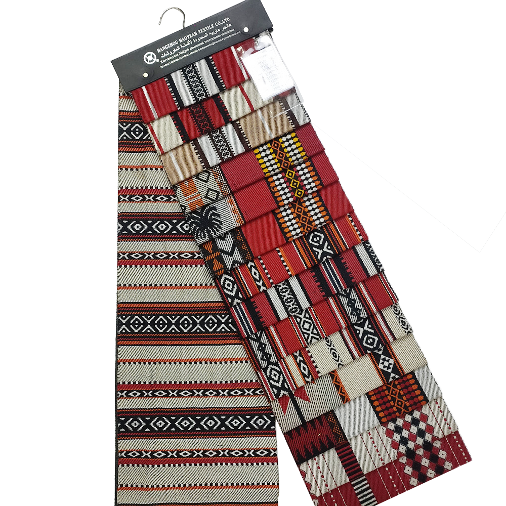 Tissu de rembourrage canapé de style arabe et noir personnalisé