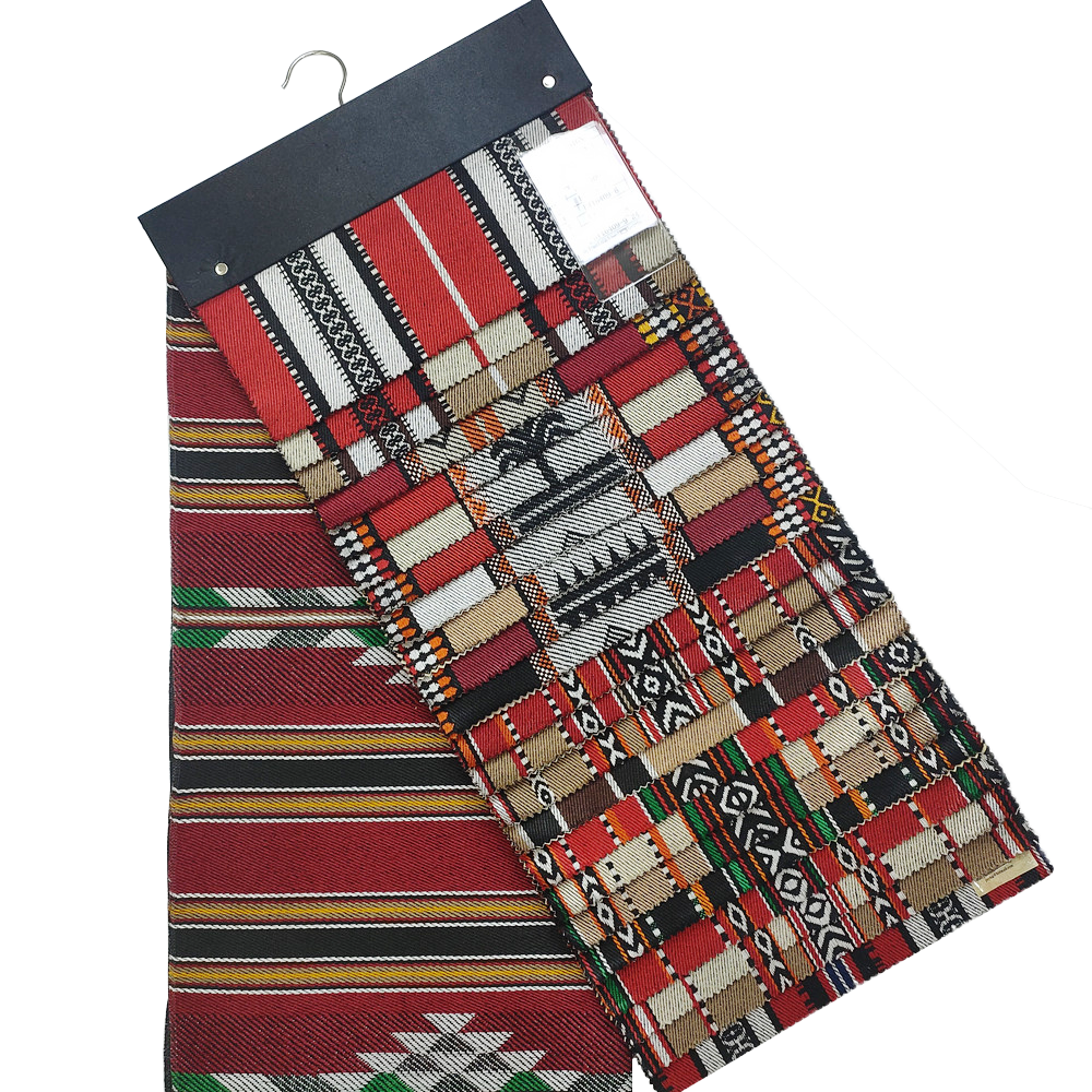 Tissu en polyester Stripe Cotton Jacquard sadu pour canapé ou tente et sac
