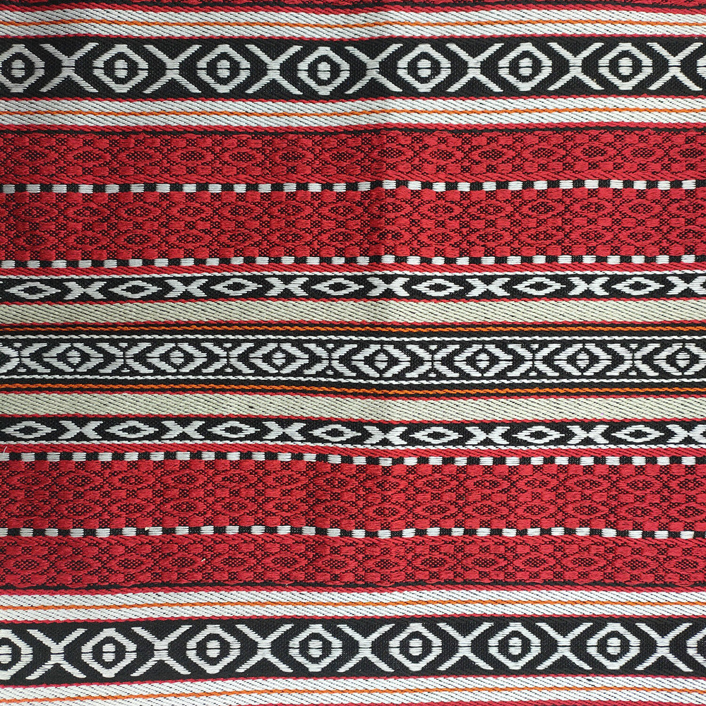 Tissu de canapé de linge géométrique à rayures 